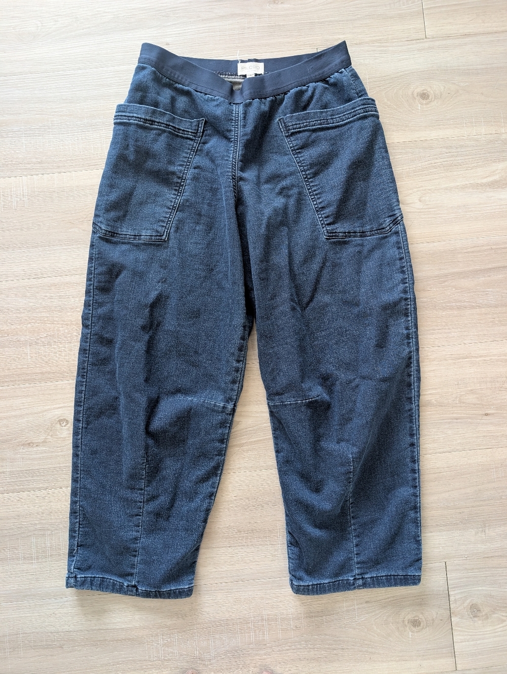 Pilcro Dark Blue Cropped Utility Pants - Picture 6 of 6